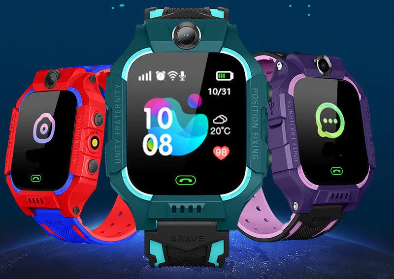 Q19 children's GPS smartwatch with 1.44 inch touch screen in green colour option