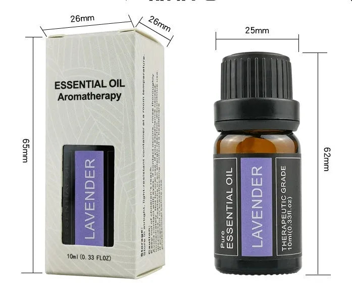 10ml essential oil bottle with single plant distilled fragrance, suitable for home car hotel use, multiple scents available