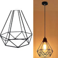 Black iron Nordic retro hanging chandelier with retractable design for living room