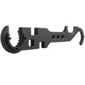 Black all-steel AR15 M4 combination wrench with dual-purpose design for firearm maintenance