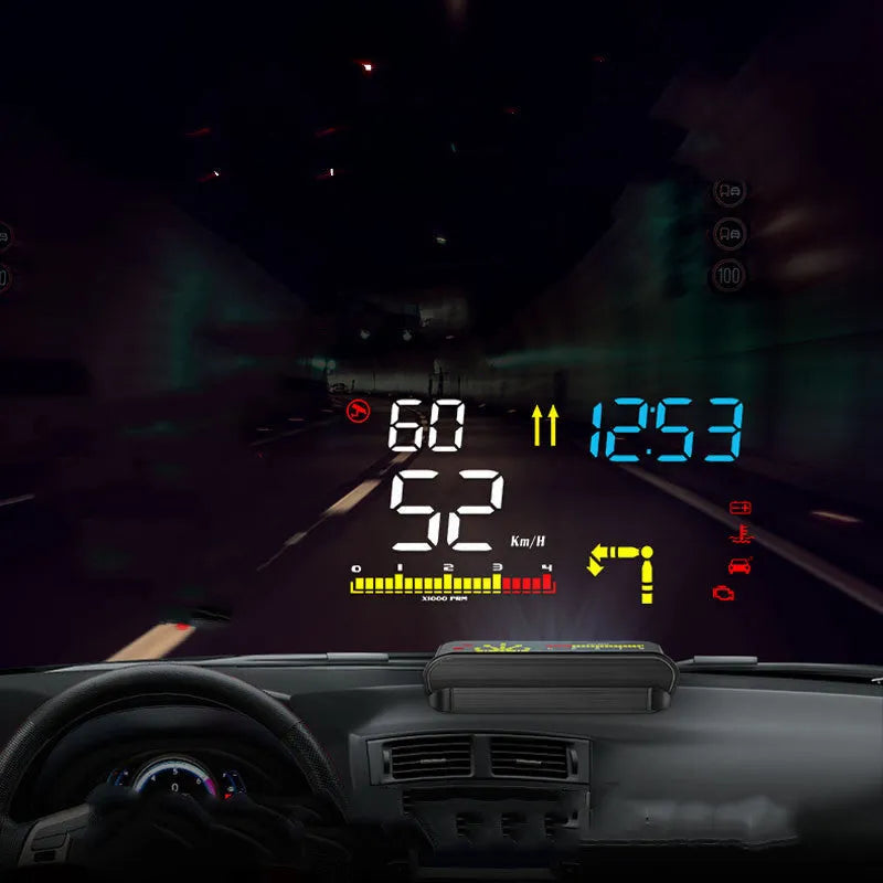 Black OBD HUD head-up display with 3.5 inch LED screen for GM vehicles