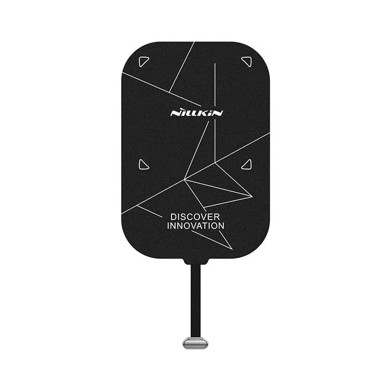 Nillkin wireless charging receiver patch with foldable stand for Lightning and Type C devices