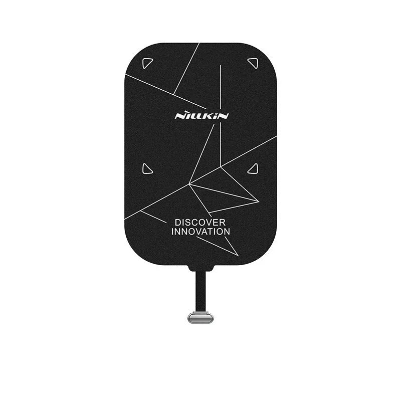 Nillkin wireless charging receiver patch with foldable stand for Lightning and Type C devices