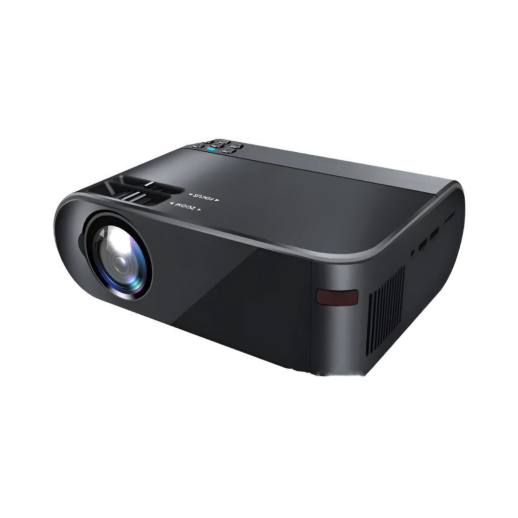 Portable wireless projector with WiFi connectivity and voice control for Android devices