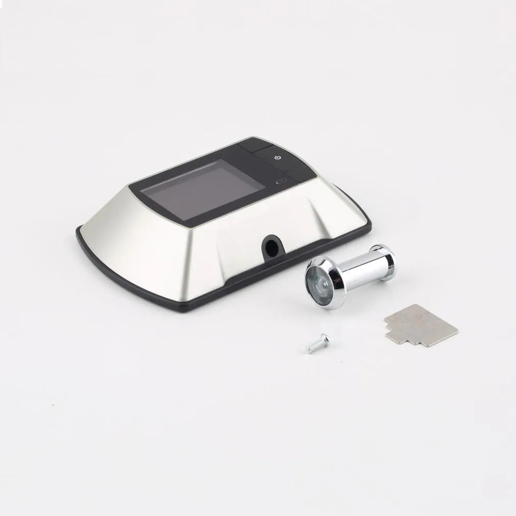 Wireless digital door peephole kit with indoor LCD monitor and outdoor camera