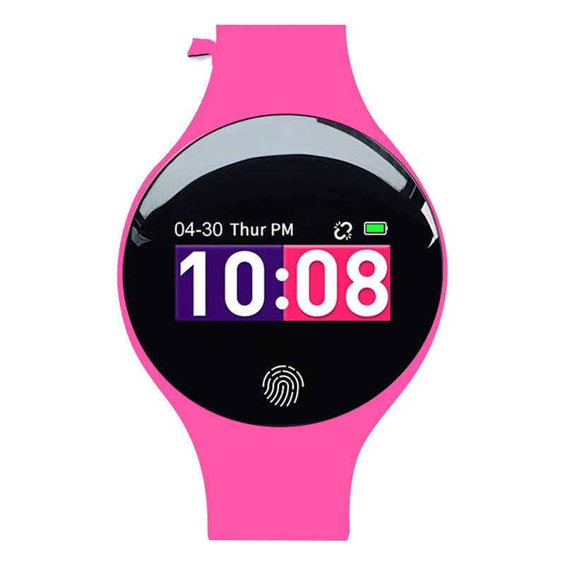 Smart watch with vibrating alarm and pedometer in 37mm black case with Bluetooth connectivity