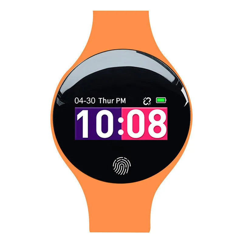 Smart watch with vibrating alarm and pedometer in 37mm black case with Bluetooth connectivity