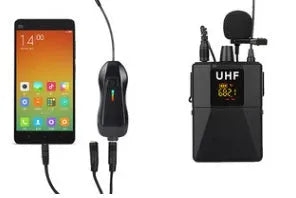 Black Little Bee X3 wireless lavalier lapel microphone with clothing clip.