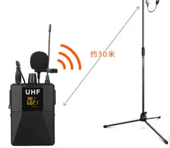 Black Little Bee X3 wireless lavalier lapel microphone with clothing clip.
