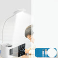 White USB desk lamp with touch control for study and dormitory use
