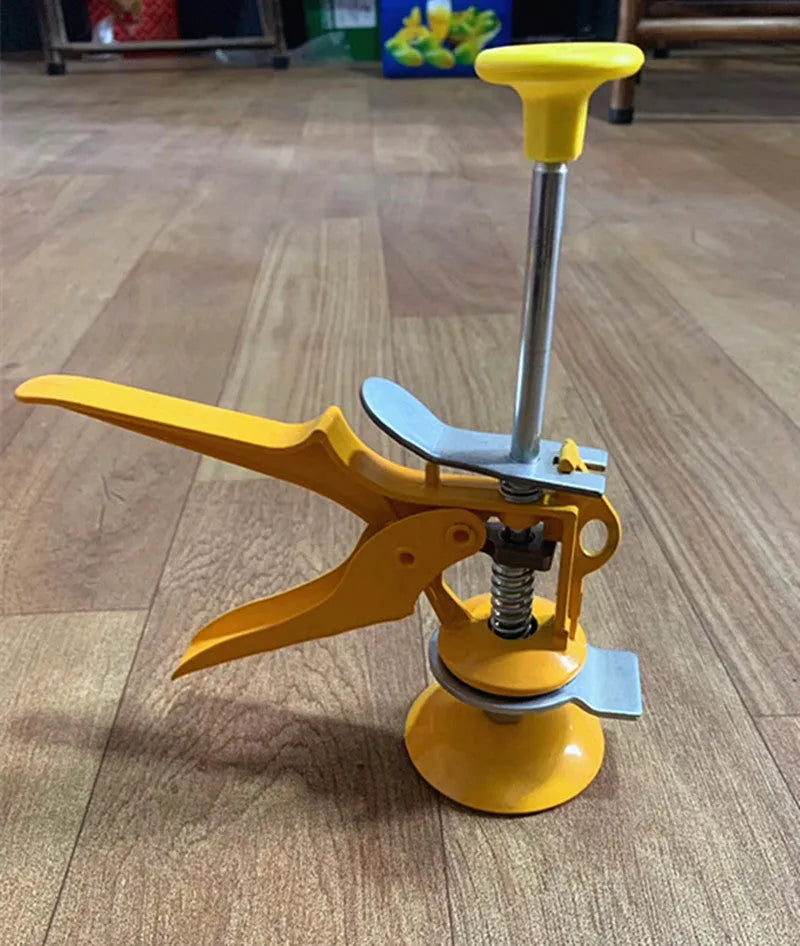Metal alloy adjustable tile raising positioner tool for levelling installations