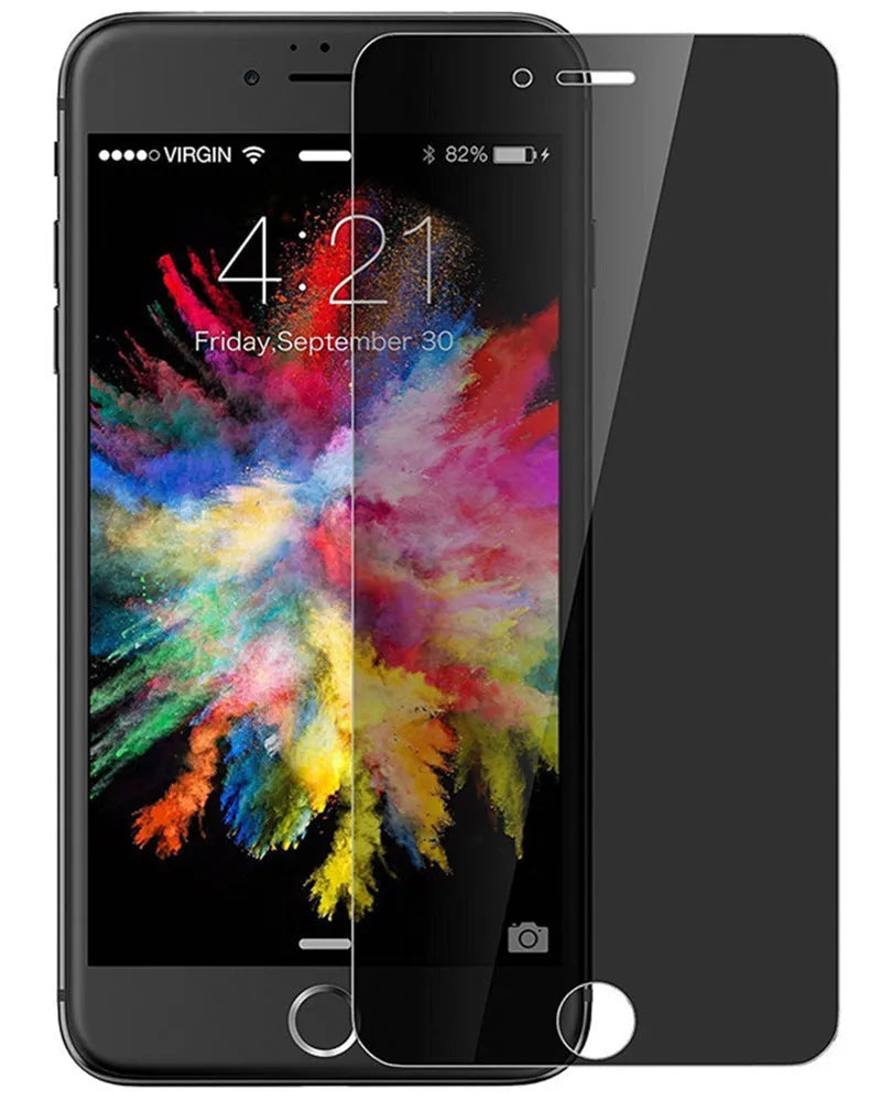 Full screen anti-peeping tempered glass front film for iPhone with privacy filter