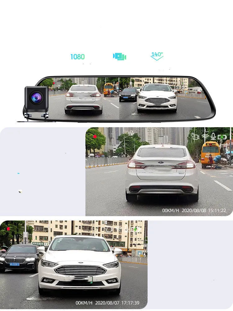 360 driving recorder black plastic with high-definition night vision and wireless image