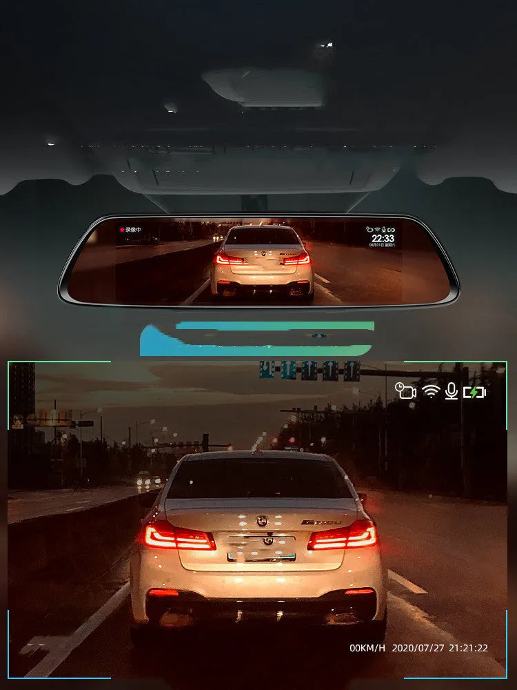 360 driving recorder black plastic with high-definition night vision and wireless image