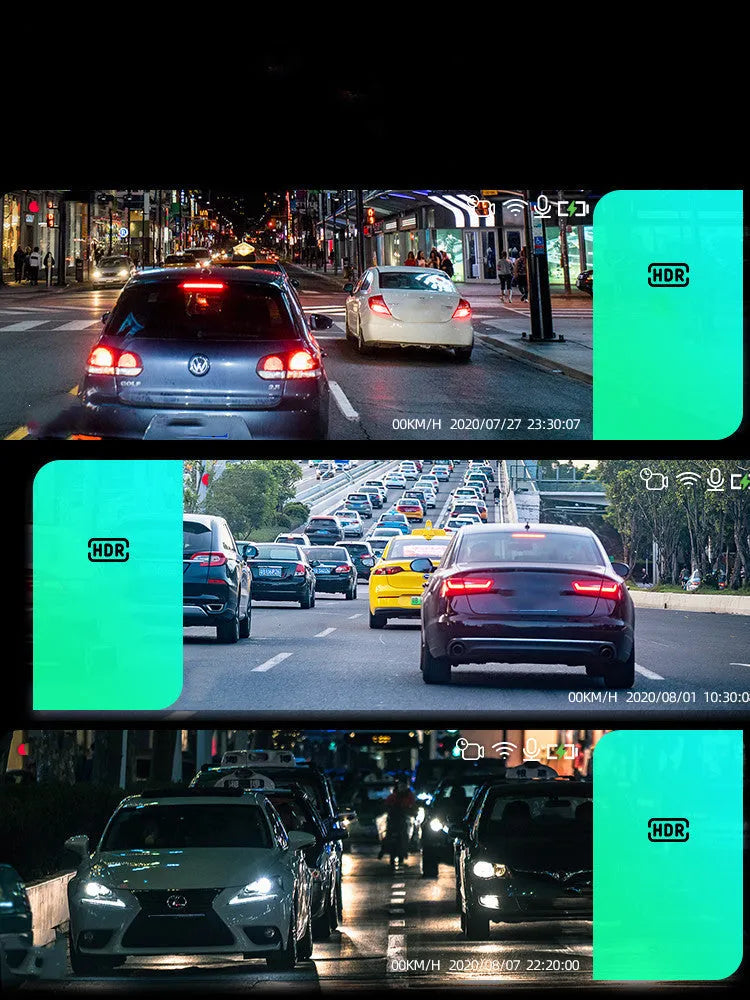360 driving recorder black plastic with high-definition night vision and wireless image