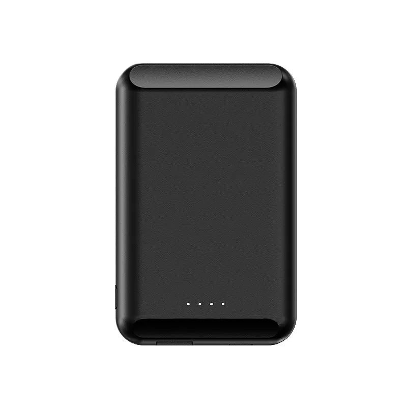 Magnetic wireless power bank with plastic casing in five colour options