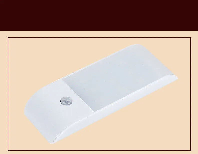 12 LED rechargeable human body night light with infrared sensor and PVC shade