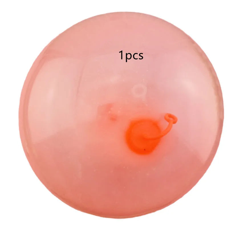 Big inflatable TPR bouncy ball in pink, yellow, green, and blue, sizes up to 120cm