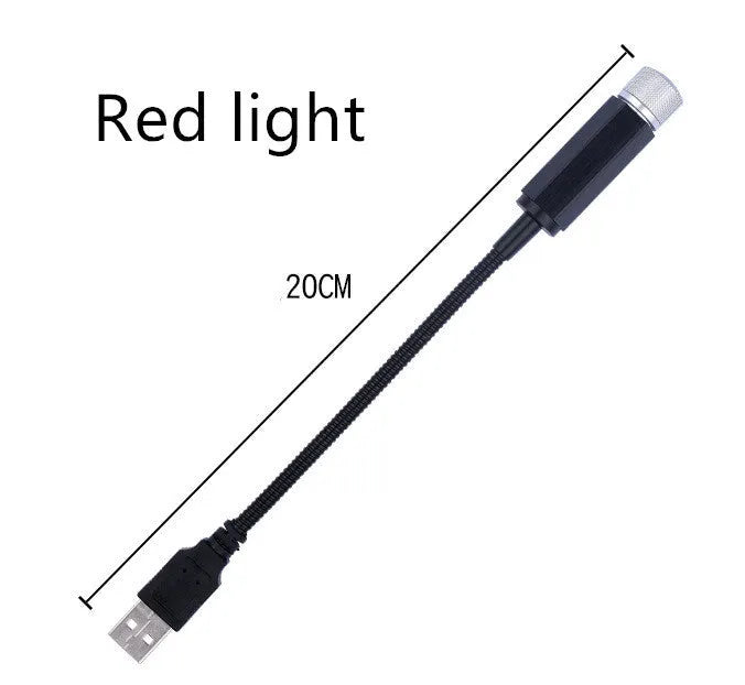 USB hose on-board star light LED car roof light in purple starry sky effect with aluminium housing for GM models
