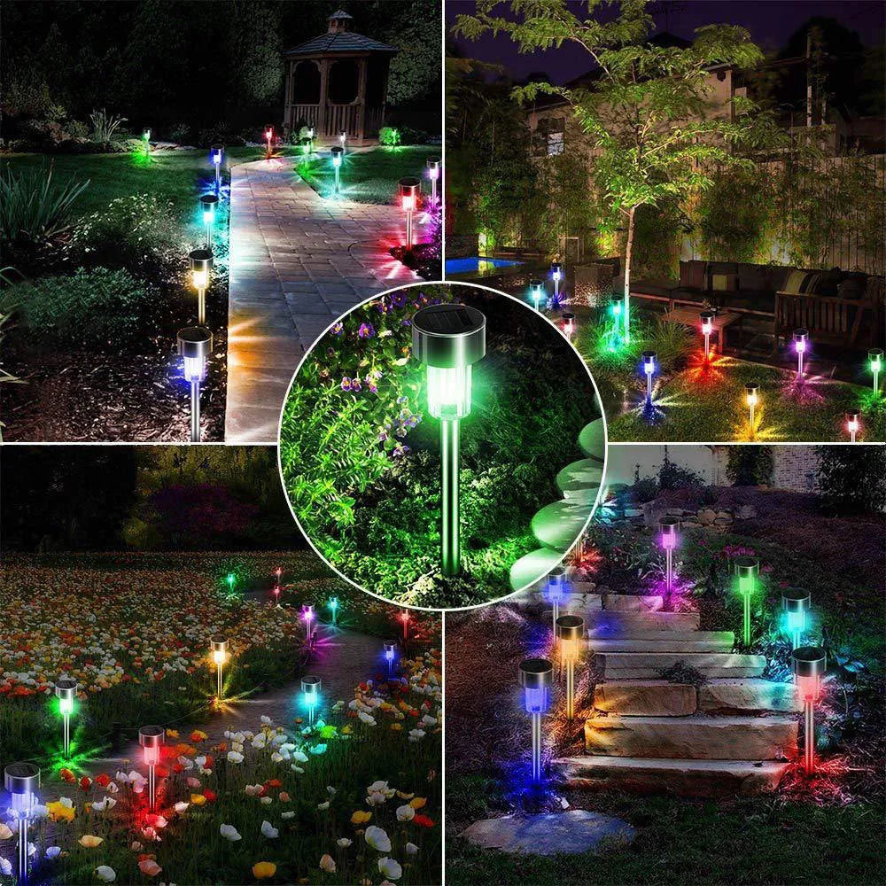 Stainless steel garden landscape light with slender profile for outdoor path illumination