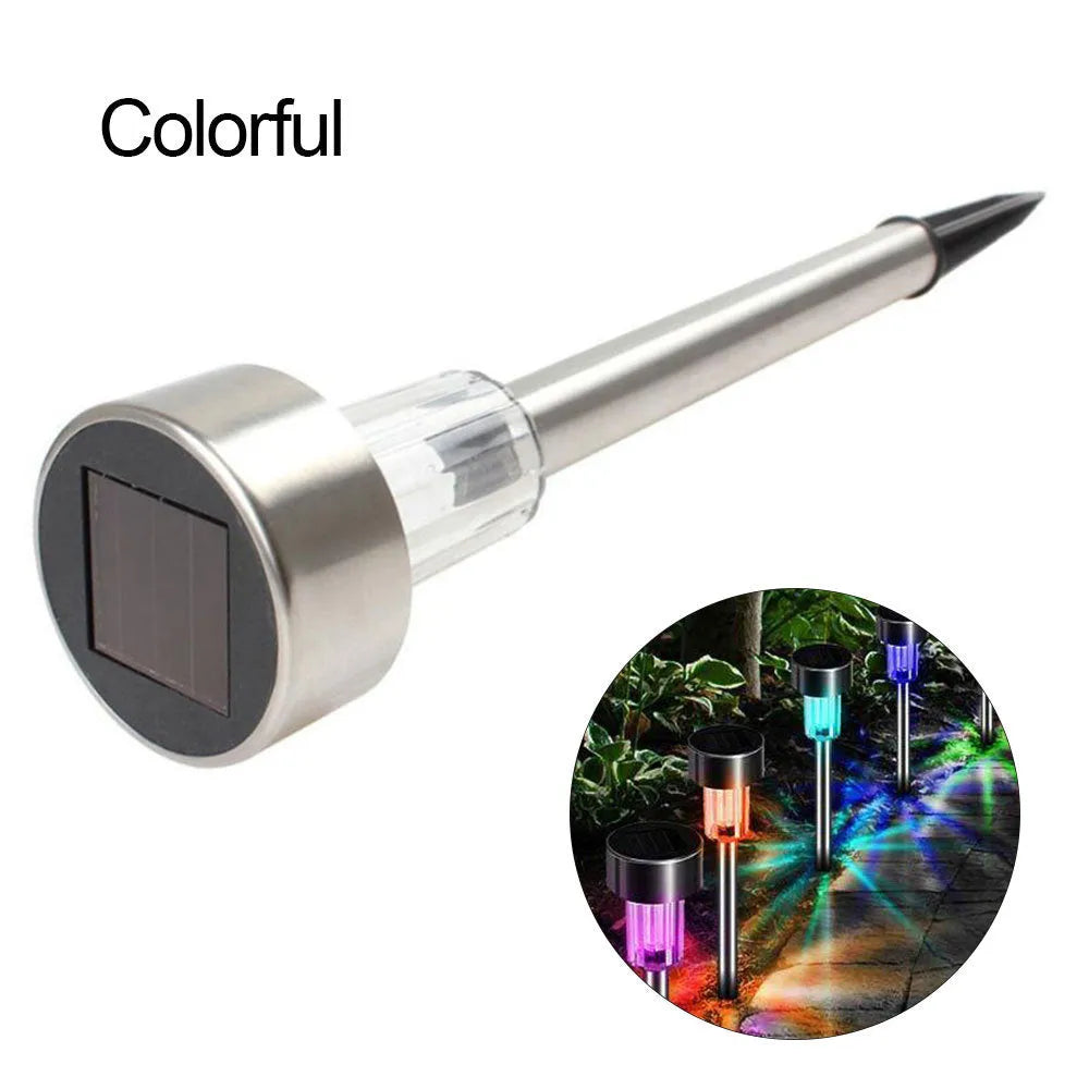 Stainless steel garden landscape light with slender profile for outdoor path illumination