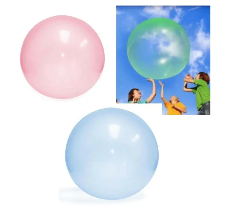 Big inflatable TPR bouncy ball in pink, yellow, green, and blue, sizes up to 120cm