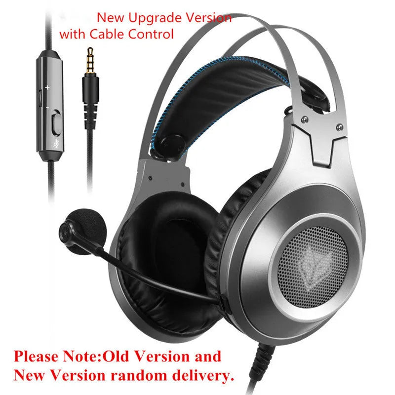 Black wired computer headset with USB plug and a built-in microphone for desktop and notebook PCs.