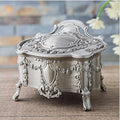 Hangkai European silver enamel jewellery box, zinc alloy epoxy construction, three sizes available