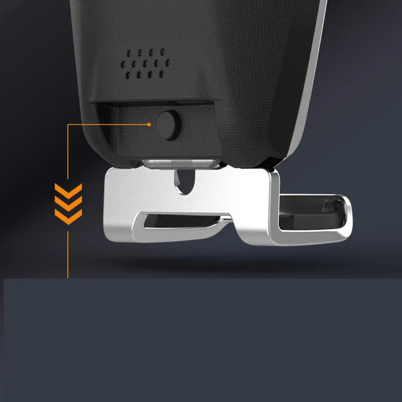 S9 car wireless charger mobile phone holder with indicator light in blue colour on dashboard