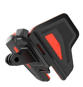 Black GoPro motorcycle helmet chin strap mount bracket for action cameras