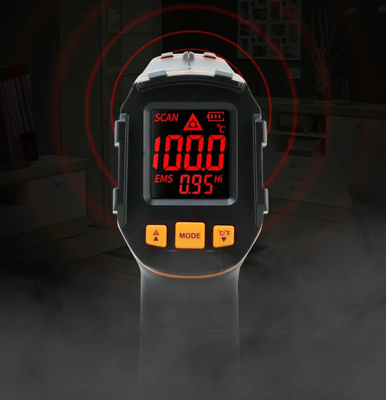 Handheld infrared thermometer ST390A for surface temperature measurement of switches and lamps