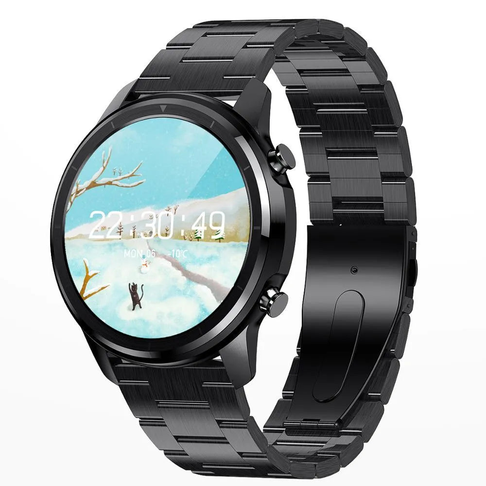 LEMFO LF26 smart bracelet showing 1.3-inch touchscreen on wrist