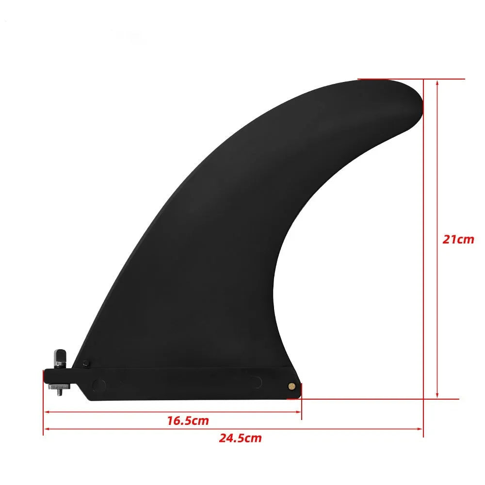 SUP water dispenser paddle with removable plastic fish fins accessory