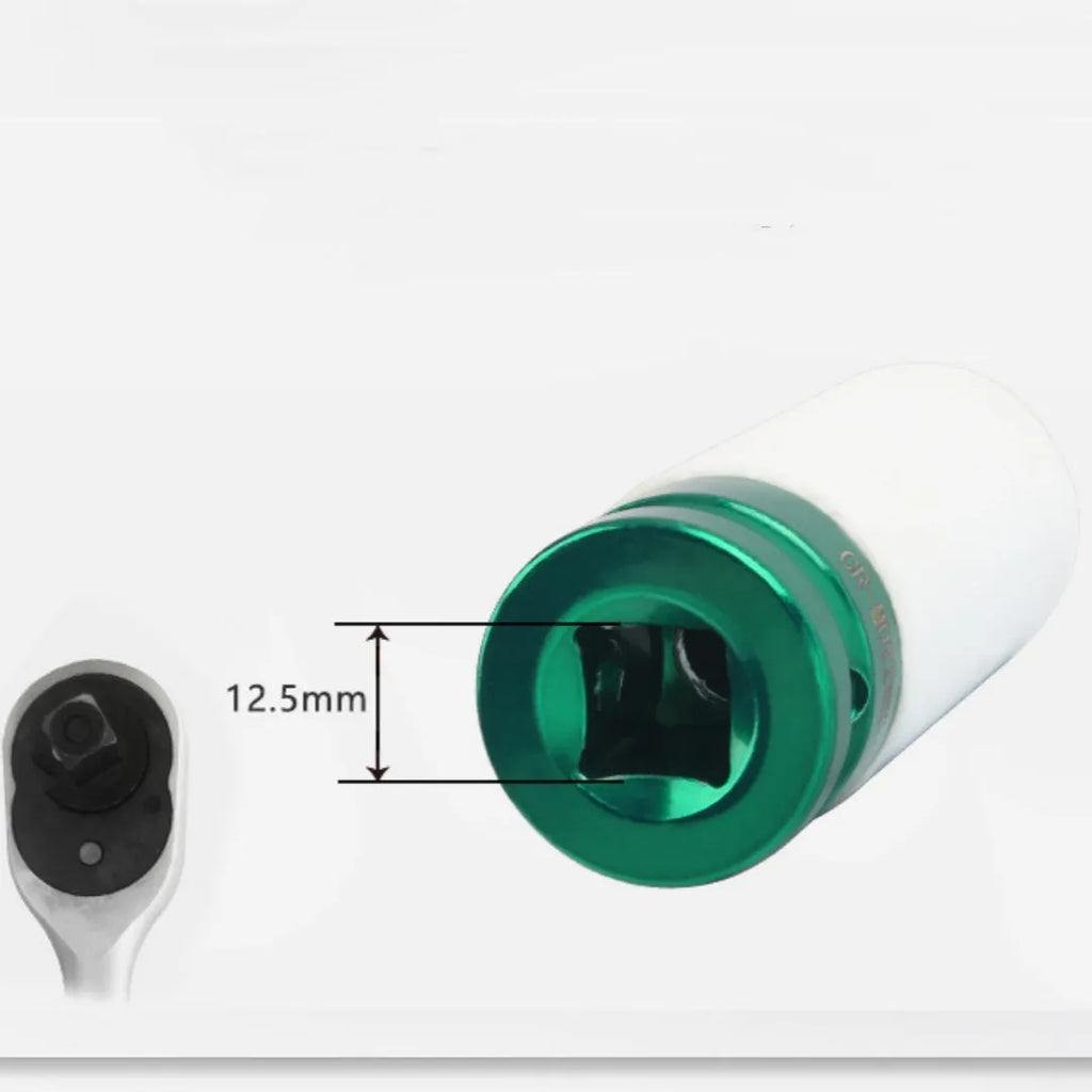 45# steel hexagon impact socket in 17mm for pneumatic wrench tyre removal