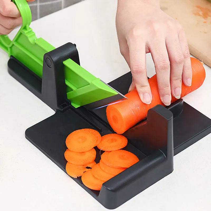 Multifunctional vegetable cutter stainless steel and plastic chopping carrots and potatoes green and red options 410g