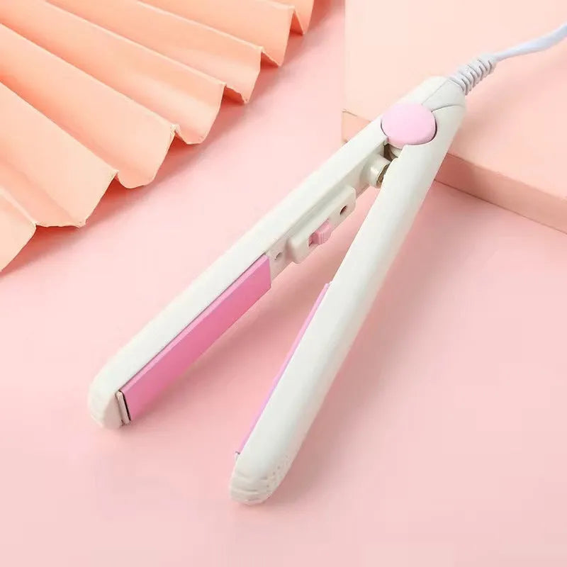 Mini hairdressing splint hair perm tool with straight clip and storage box in various colour options