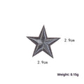 Colourful five-pointed star cloth embroidery stickers for DIY clothing decoration