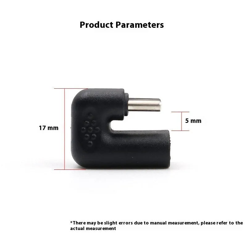 Plastic male to female adapter extension cable with U-bend design for mobile phones and tablets