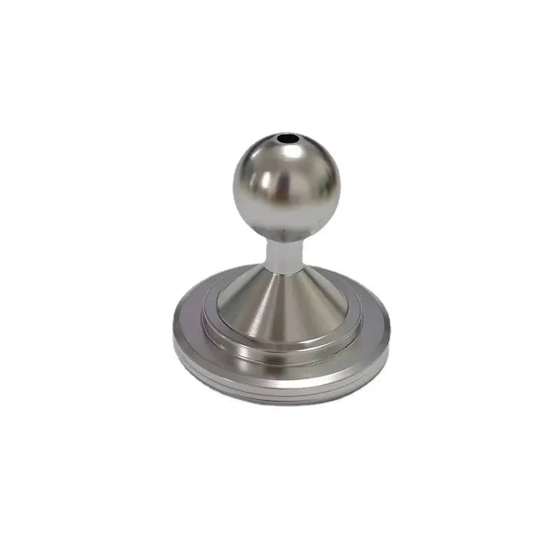 Universal aluminum alloy instrument panel base plate in silver and black on dashboard