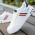 Men's sports shoes in black, grey and white colours, showing lace-up design and available in sizes 39 to 44.