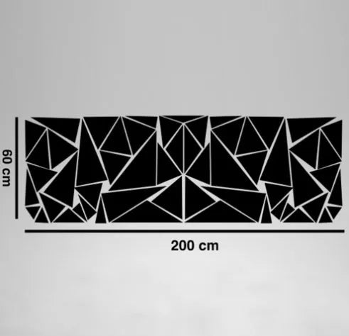 200cm by 60cm PET vinyl car waistline and rear wheel modification sticker in five colour options