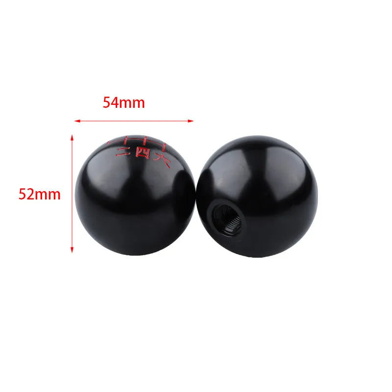 Aluminium alloy car gear shift head in one of five colour styles: A, B, C, D, or F.