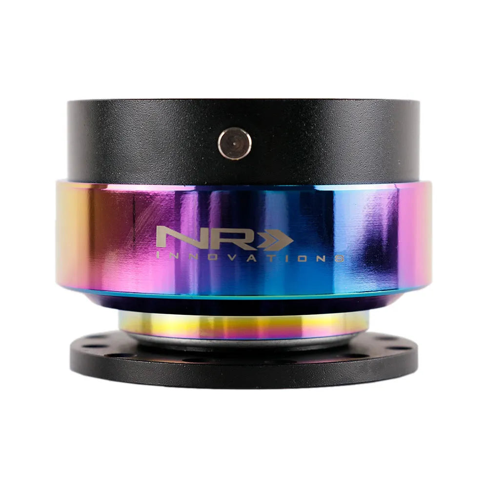 Colourful alloy quick-release steering wheel connection base with lock