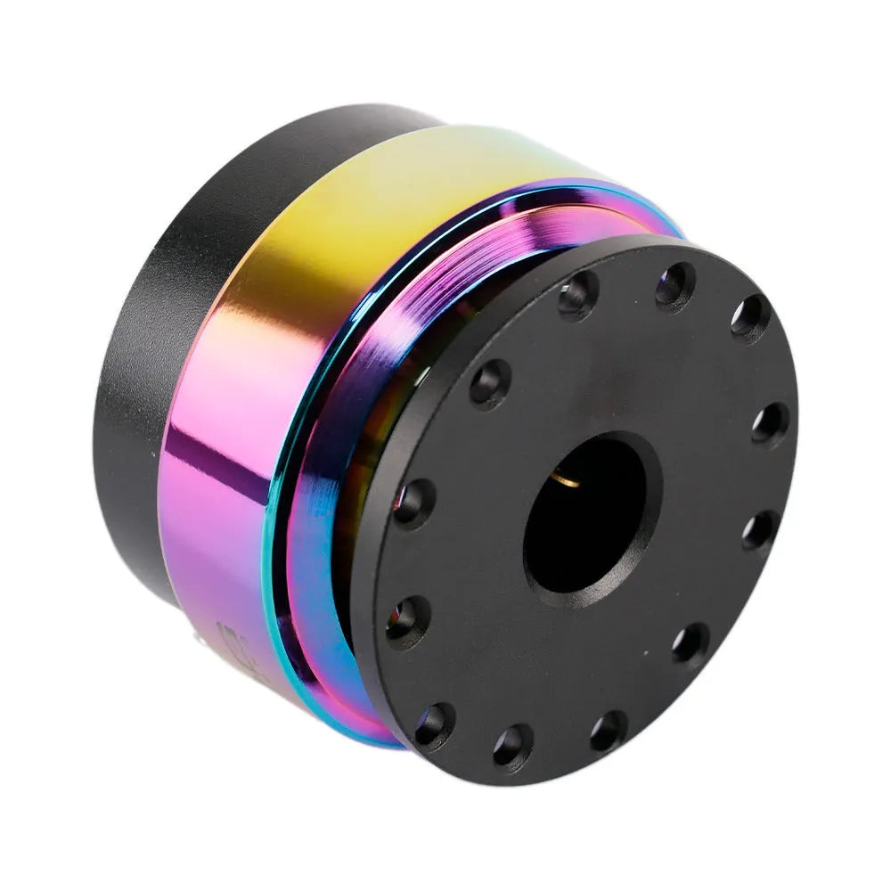 Colourful alloy quick-release steering wheel connection base with lock