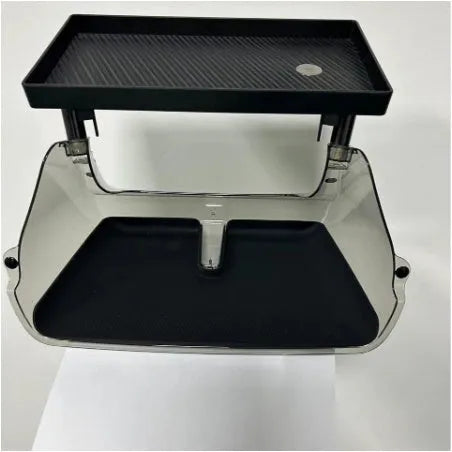 Black ABS storage box placed under Tesla Model 3 centre screen