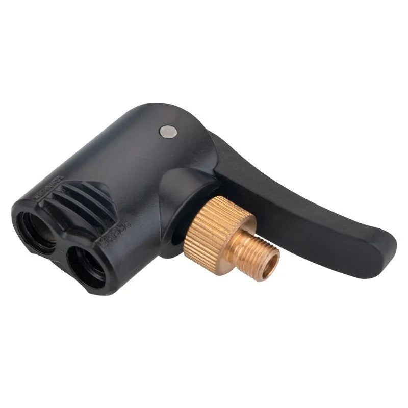 Vehicle air conversion inflatable chuck two-in-one nozzle with two connectors and 16cm clarinet