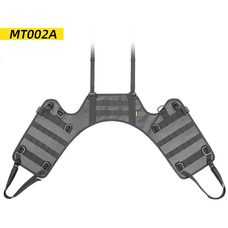 Black polyester motorcycle fuel tank mount base saddle 100x40cm on a bike tank surface