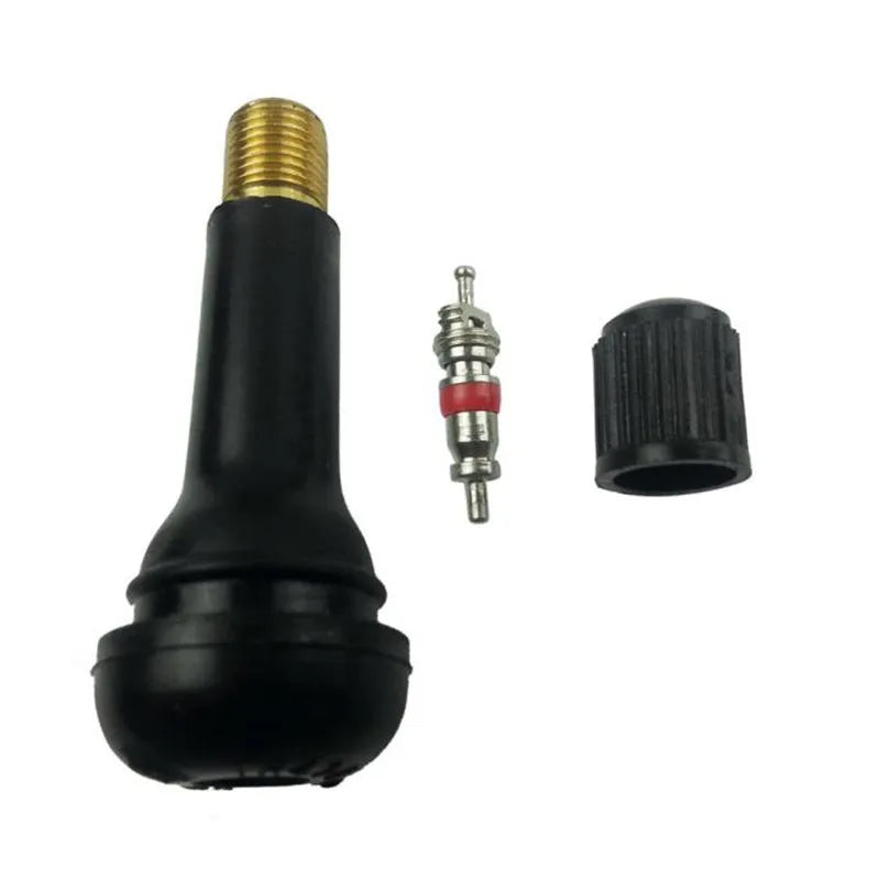 Copper nozzle for automobile vacuum tyre with black seal, universal size, TR412 TR413 TR414 options