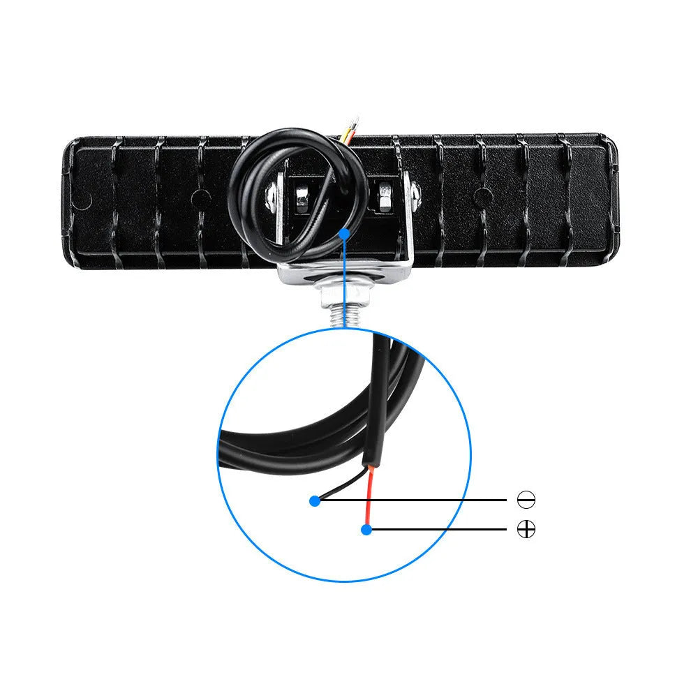 24-piece LED work light with 72W power, 1800 lumen output, 6500K colour, and IP67 waterproof aluminium housing
