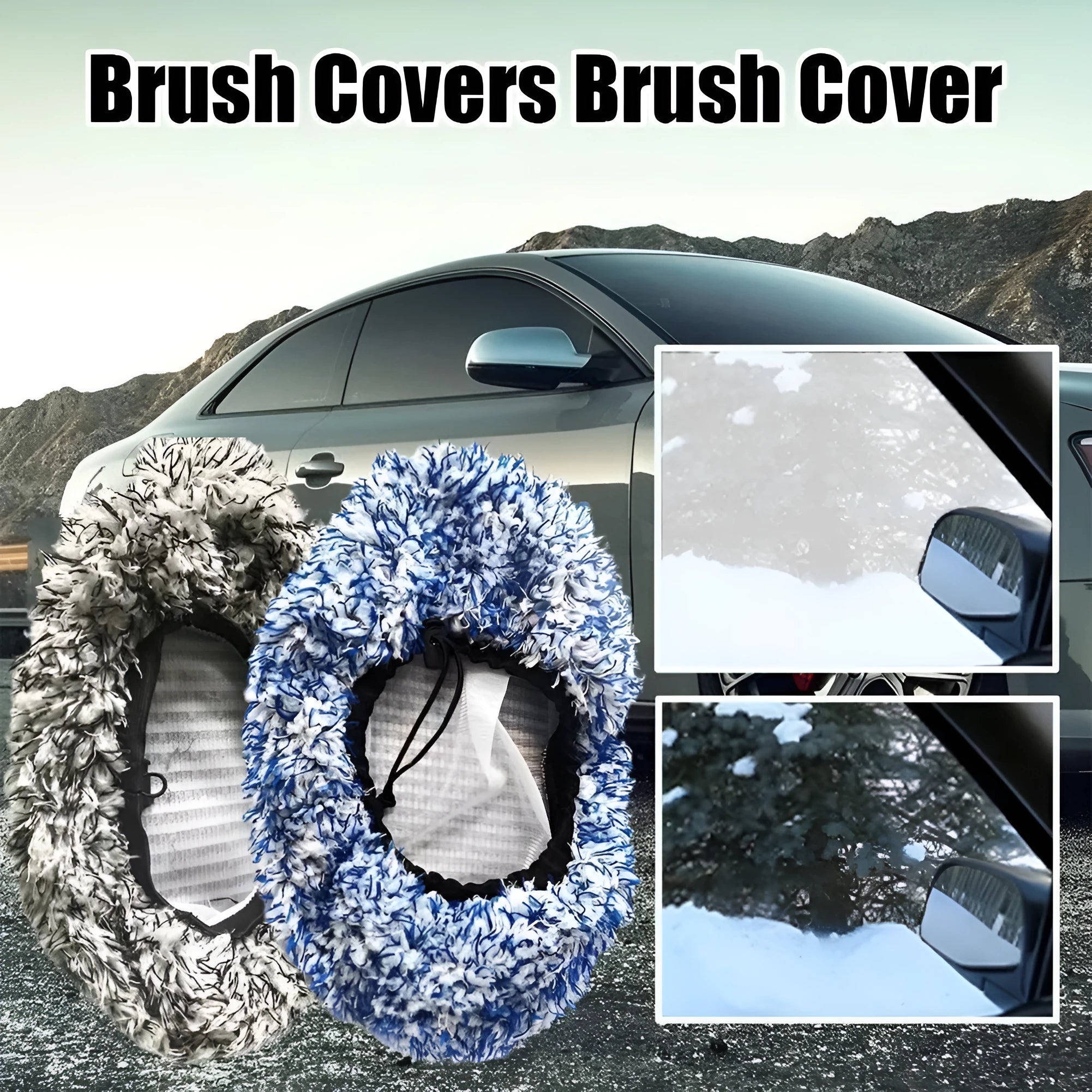 Replacement cloth cover for car long handle brush flat mop style options